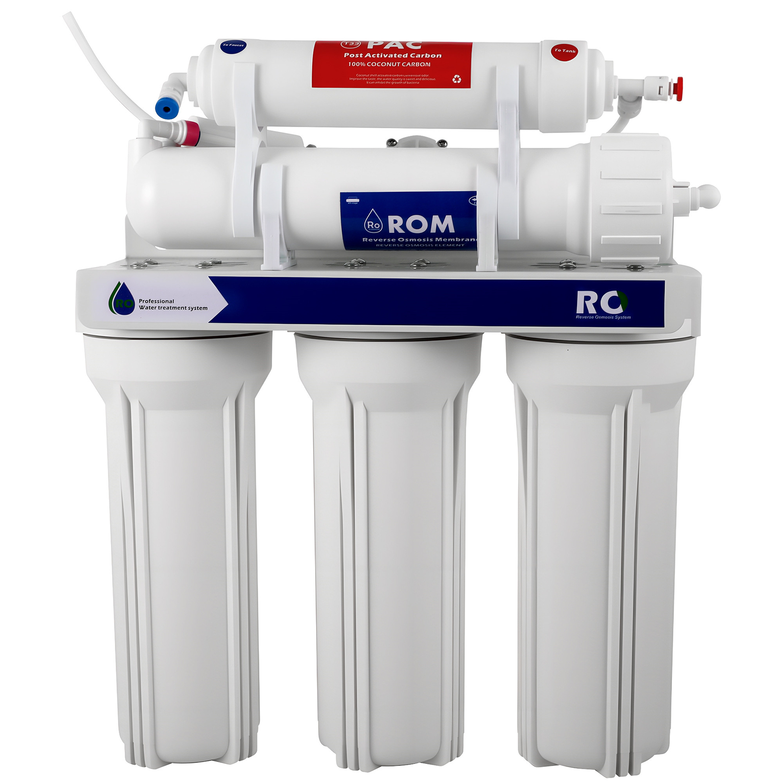 5 Stage Reverse Osmosis Water Filtration System 75 GPD 300L Filters Purifier USA