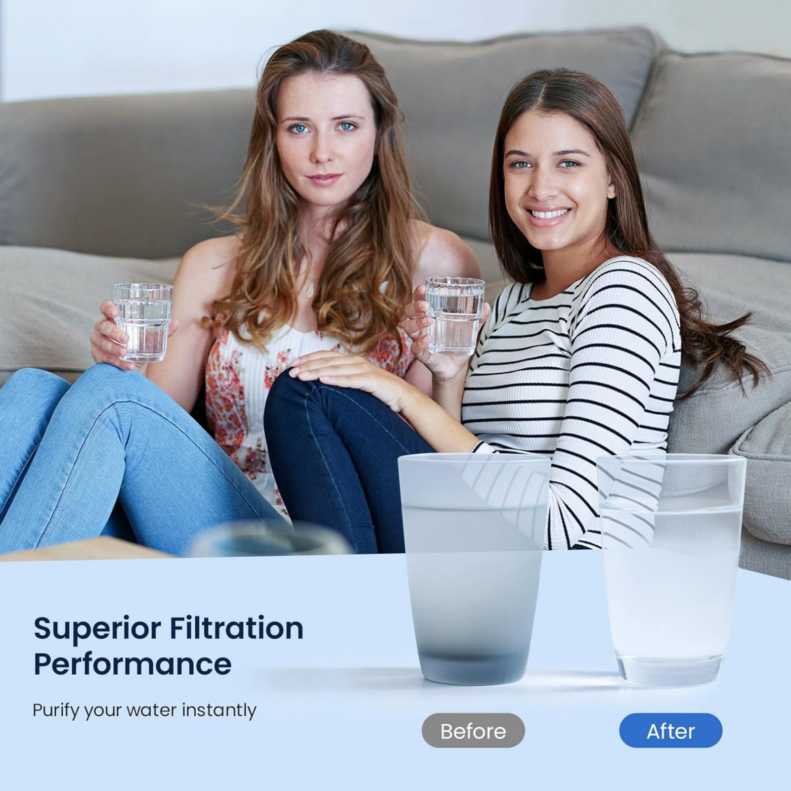 Water Filter Replacement LT1000PC For LG WS646A MB-LT1000P Refrigerator Model