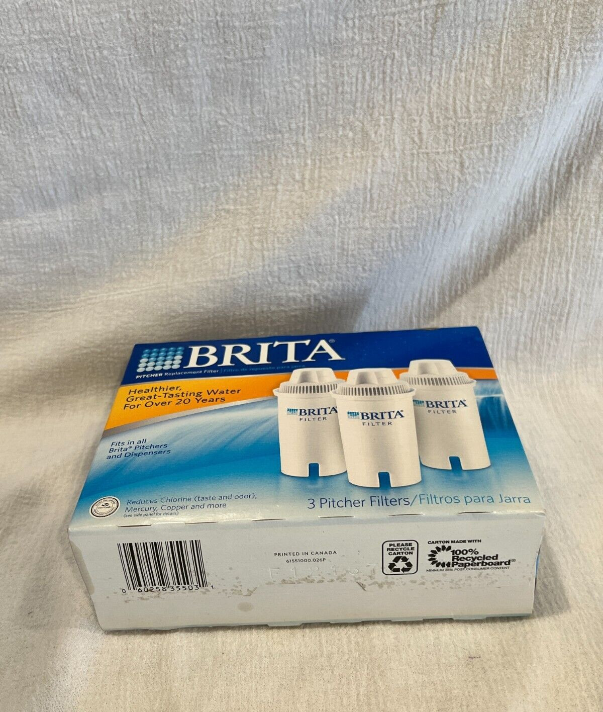 BRITA Pitchers Replacement Filter 3 Pack Reduces harmfull Contaminants