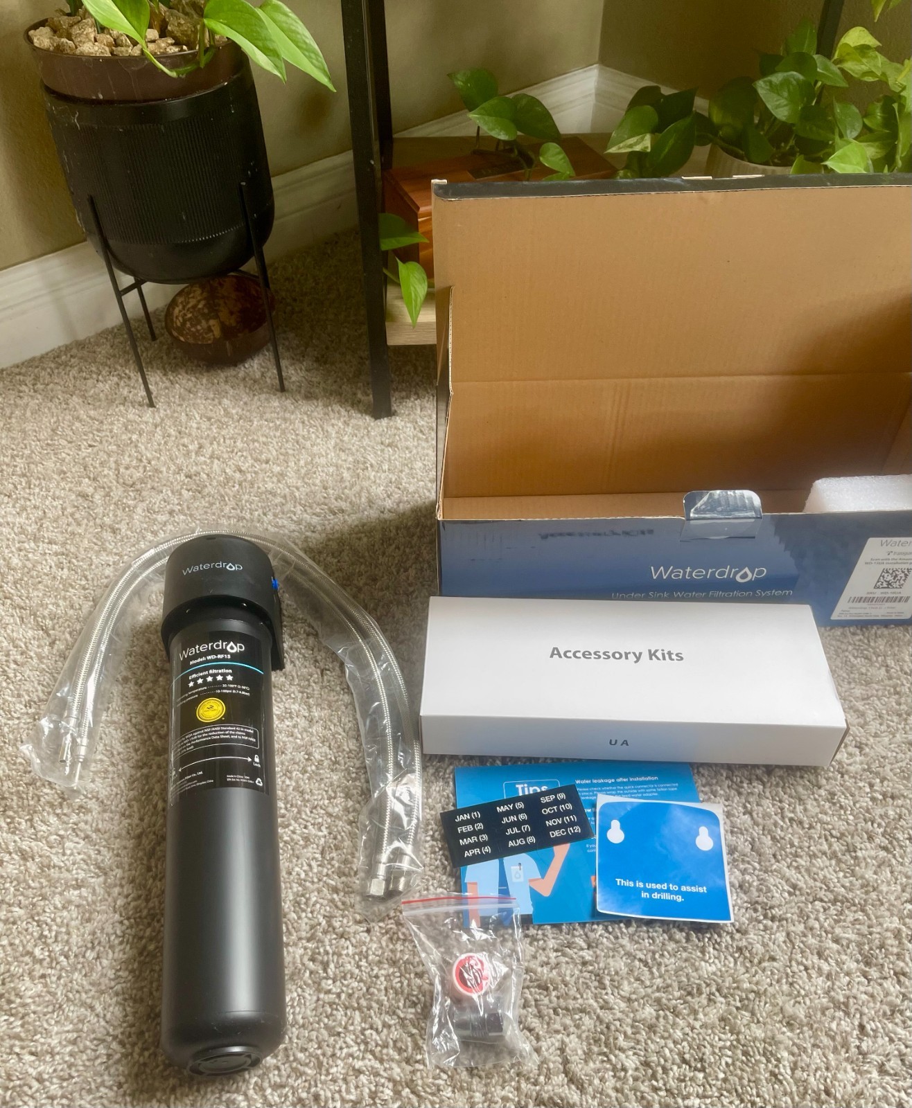 Waterdrop 10UA Under Sink Water Filter System New In Box NSF Certified