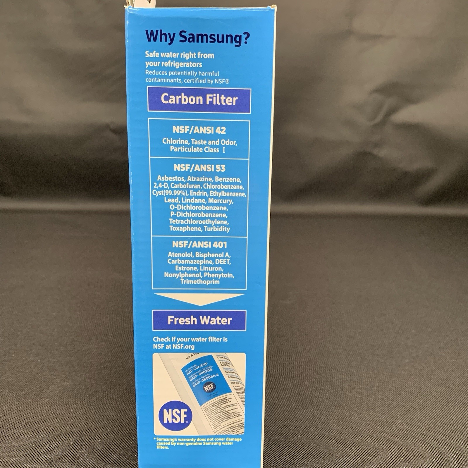 NEW Samsung DA29-00020B HAF-CIN/EXP Refrigerator Ice Water Filter Da97-08006A-E