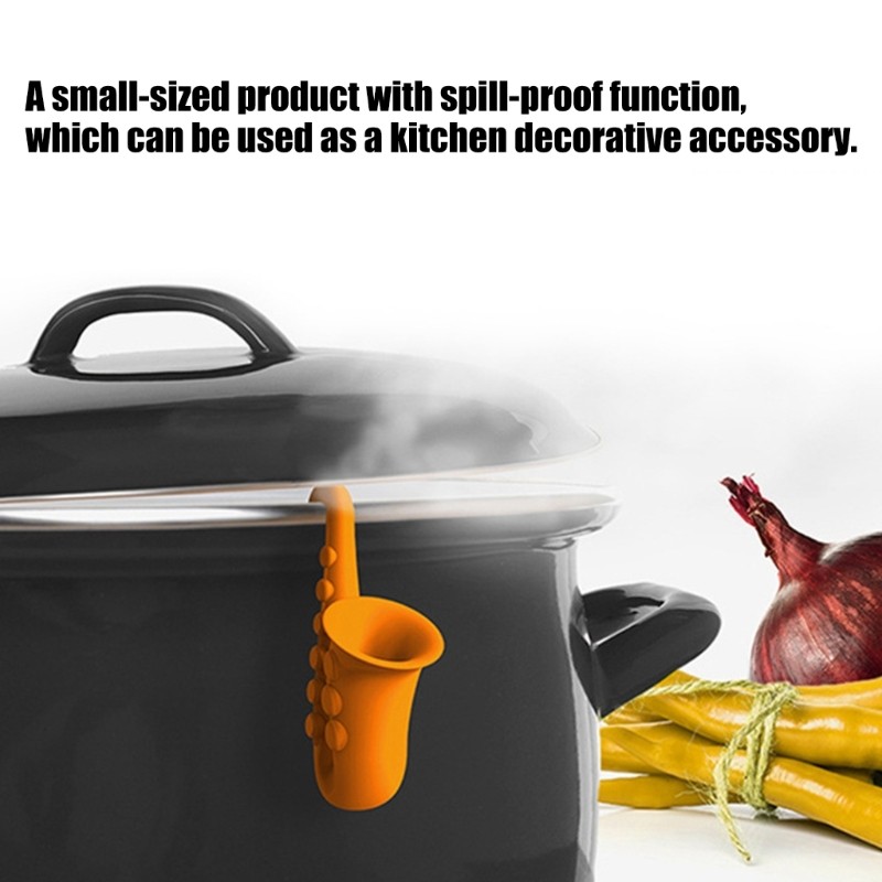3Pcs Universal Silicones Pot Lid Lifter Saxophone Shape For Multiple Cookware
