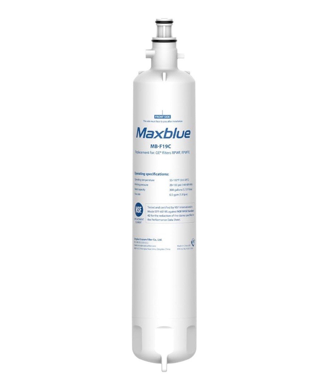 Maxblue Refrigerator Water Filter, Replacement for GE® RPWFE,RPWF(1)