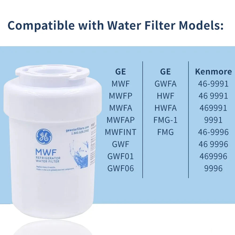 NEW Brand 1 PACK GE MWF 46-9991 MWFP Smartwater Fridge Water Filter,US Stock