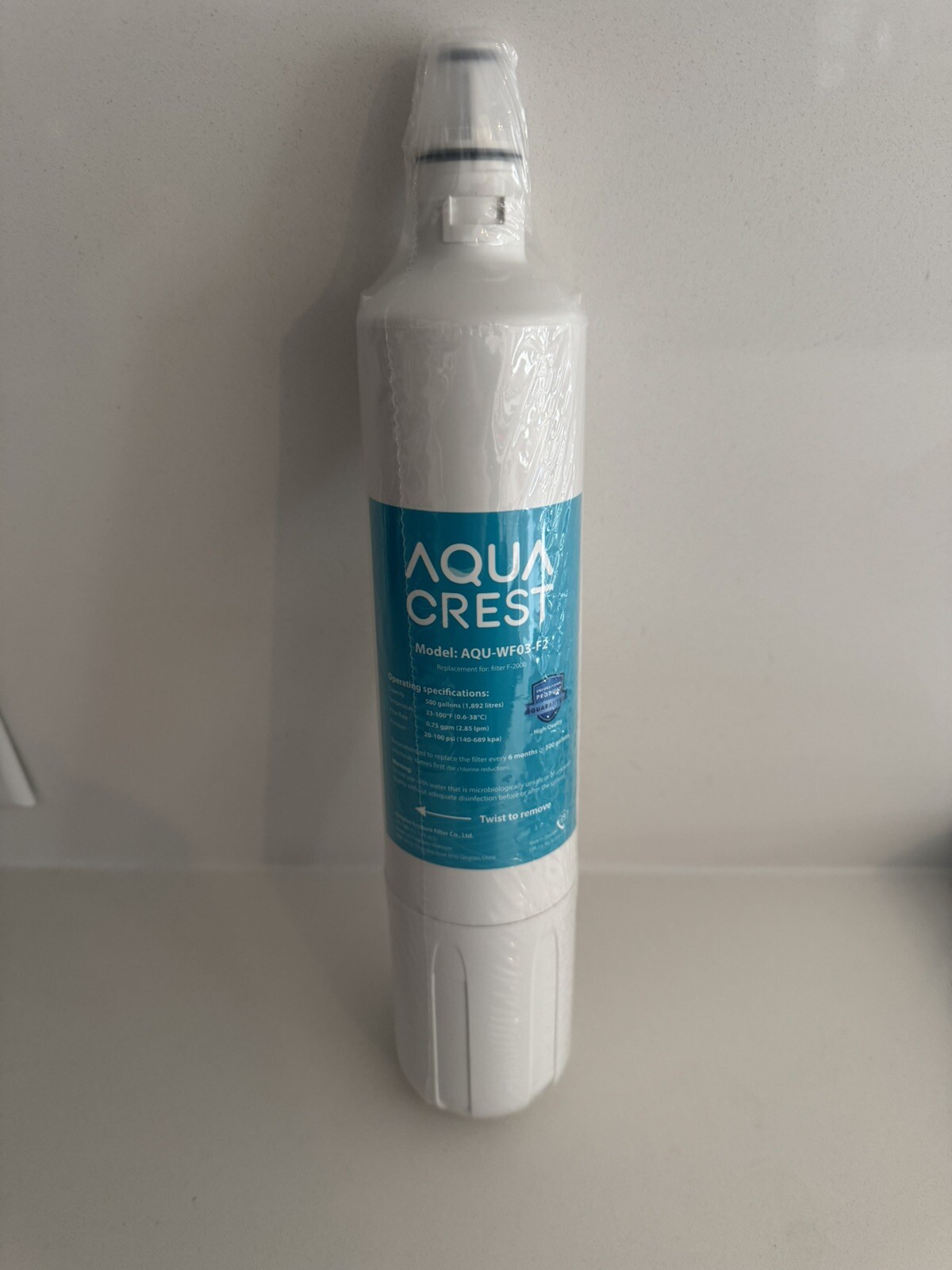 AQUA CREST F-2000, F-1000 Water Filter, Replacement for Sub-Zero 4204490, 429051