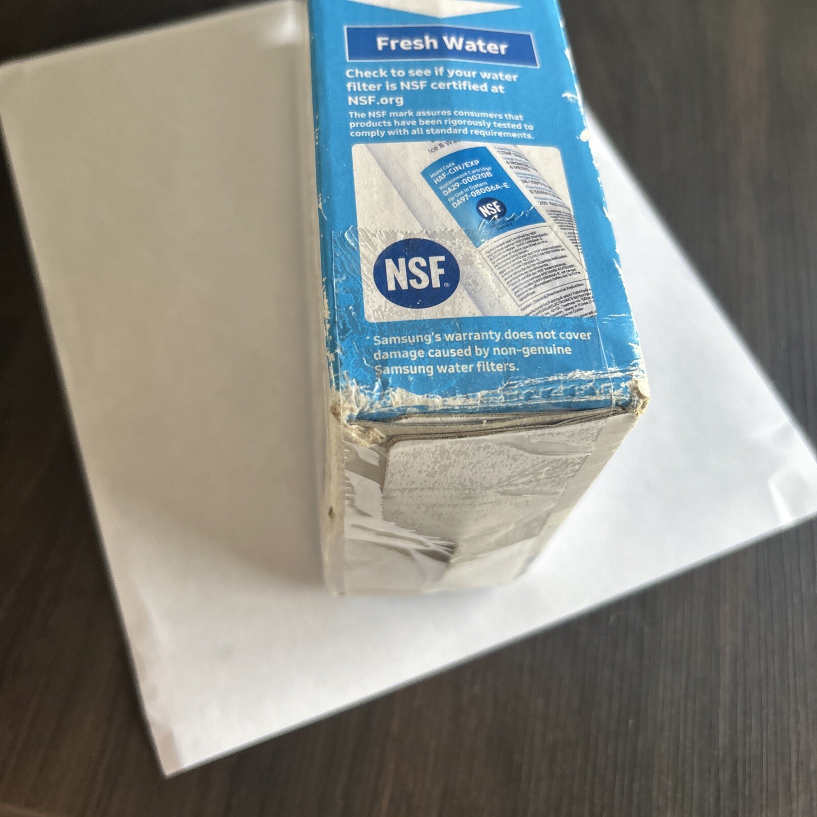 SAMSUNG Genuine Filters for Refrigerator Water and Ice, 2 Pack Box Damage *READ