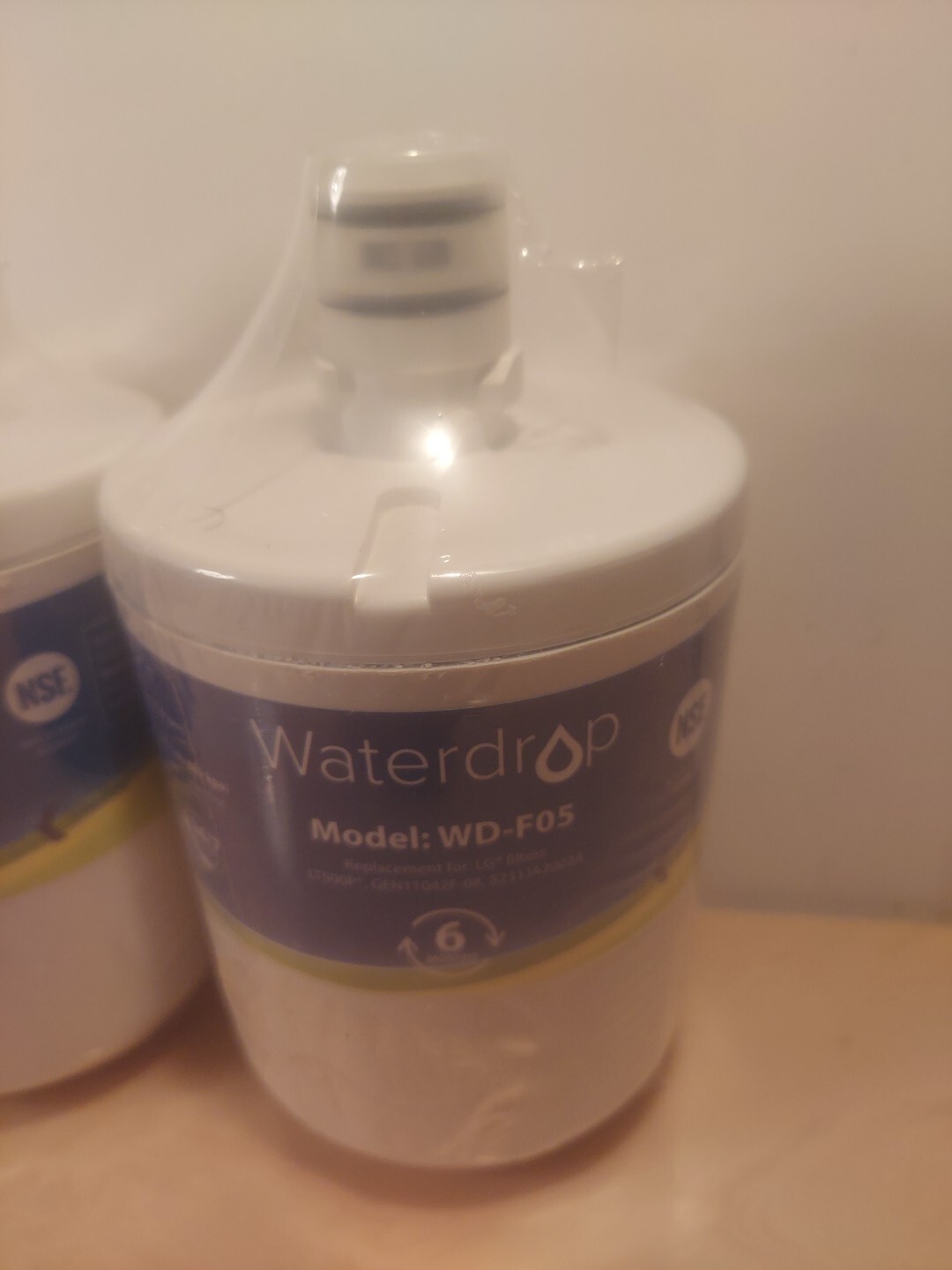 Waterdrop Model WD-F05 Water Filters for LG Replaces LT500P, GEN11042F-08 & More