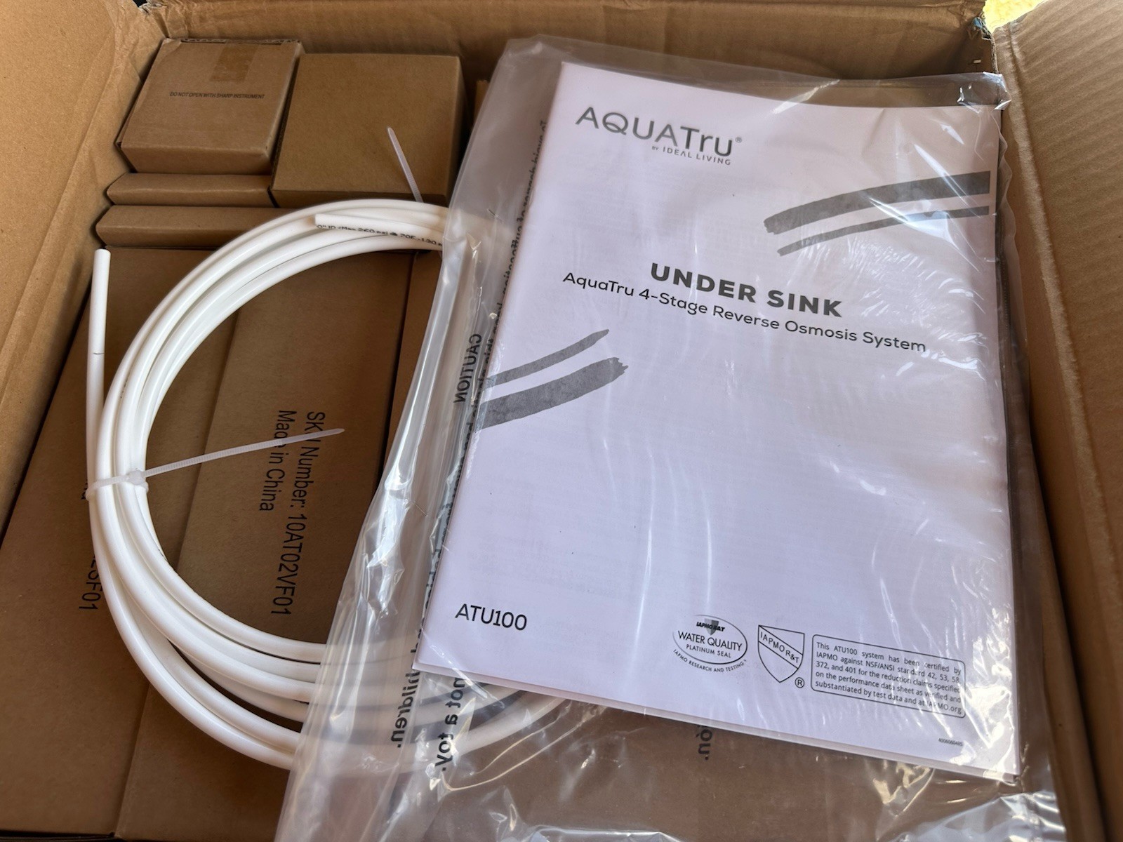 AquaTru 5 Stage ATU100 Reverse Osmosis Filter System Under Sink Purification