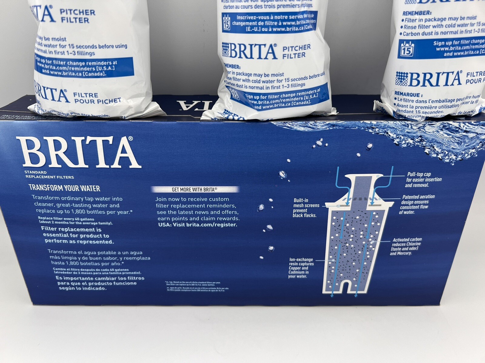 New! Brita Model OB03 Pitcher Replacement Filters, Pack of 8