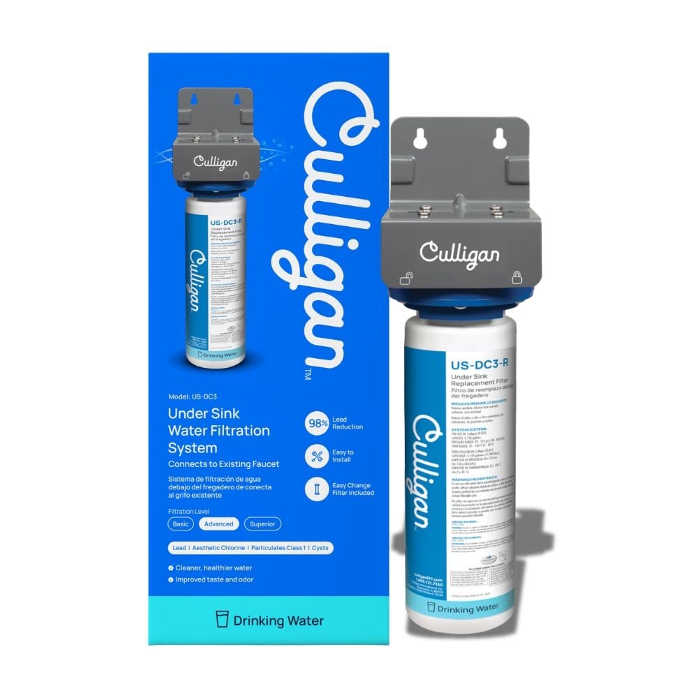1.5 GPM Under Sink Water Filtration with Quick Twist-Lock Replacement, 12