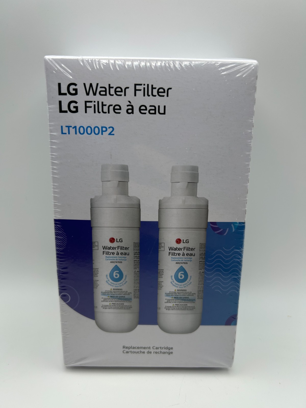LG LT1000P2 6-Month / 200 Gallon Refrigerator Replacement Water Filter (2 PACK)