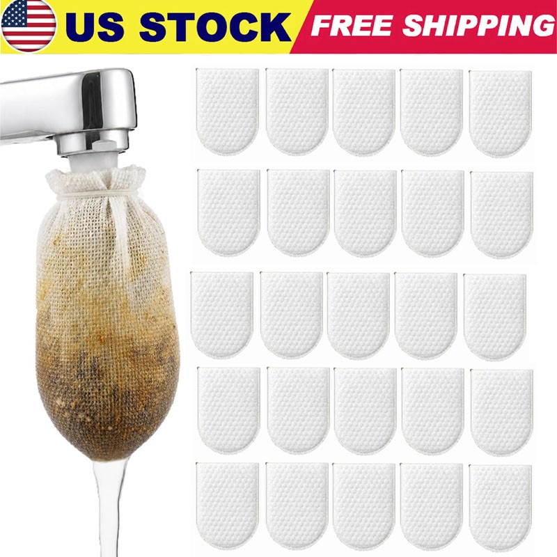 50PCS Cotton Filter Bag For Faucet, DIY Faucet Filter Cotton Bags Water Filters