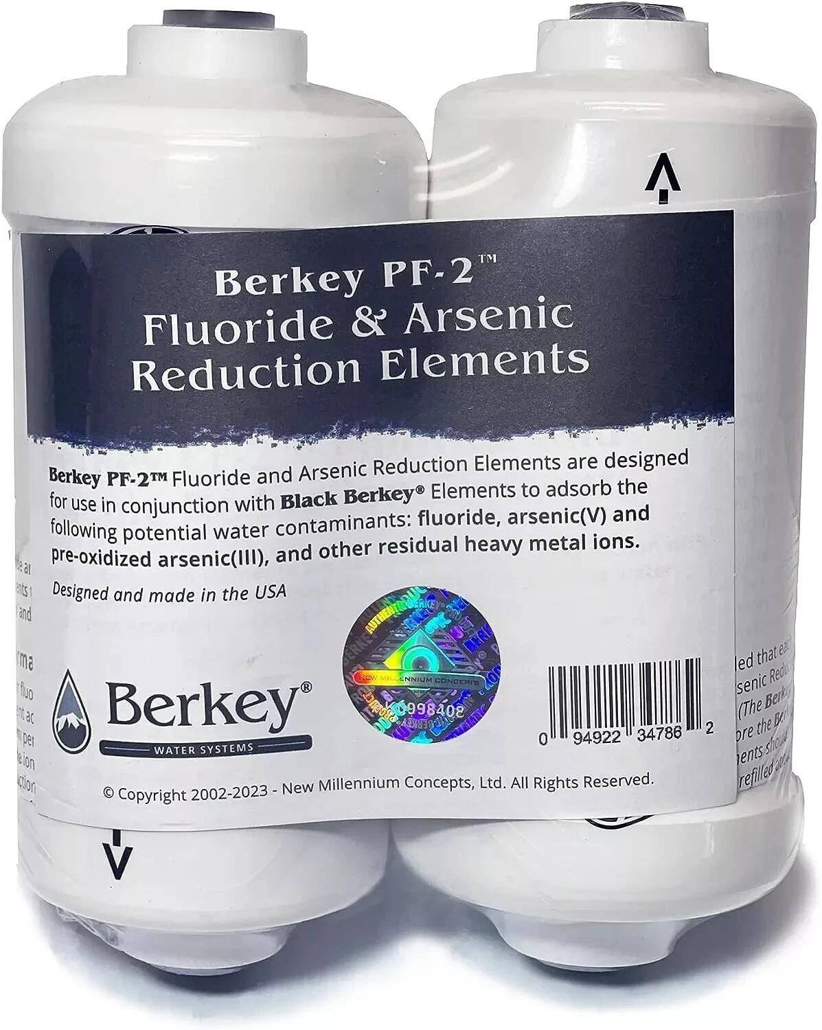 Berkey PF-2 Fluoride Water Filters for Berkey Systems-New Sealed Box US