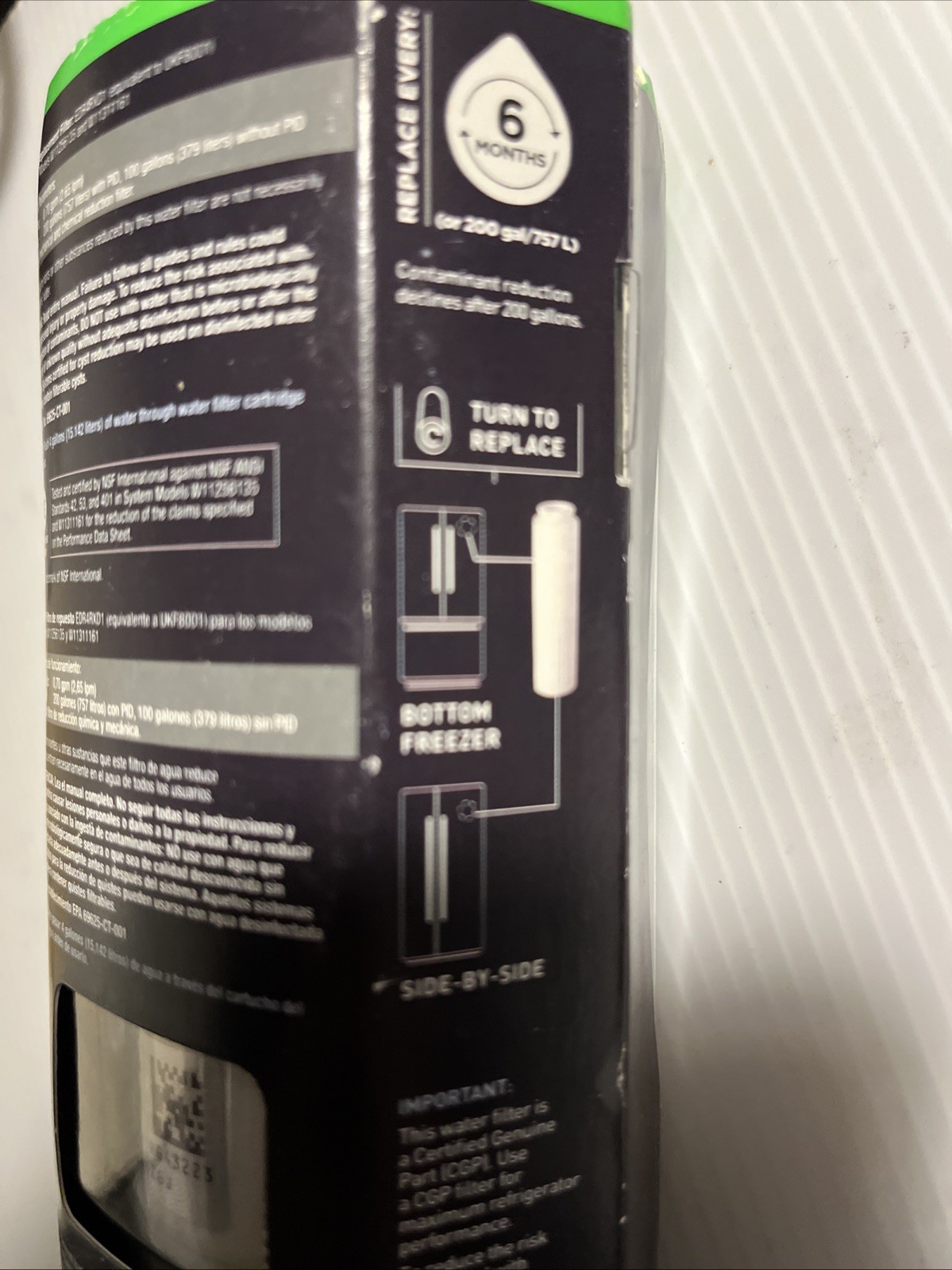 EveryDrop Ice and Water Refrigerator Water Filter 4 EDR4RXD1 Brand New & Sealed