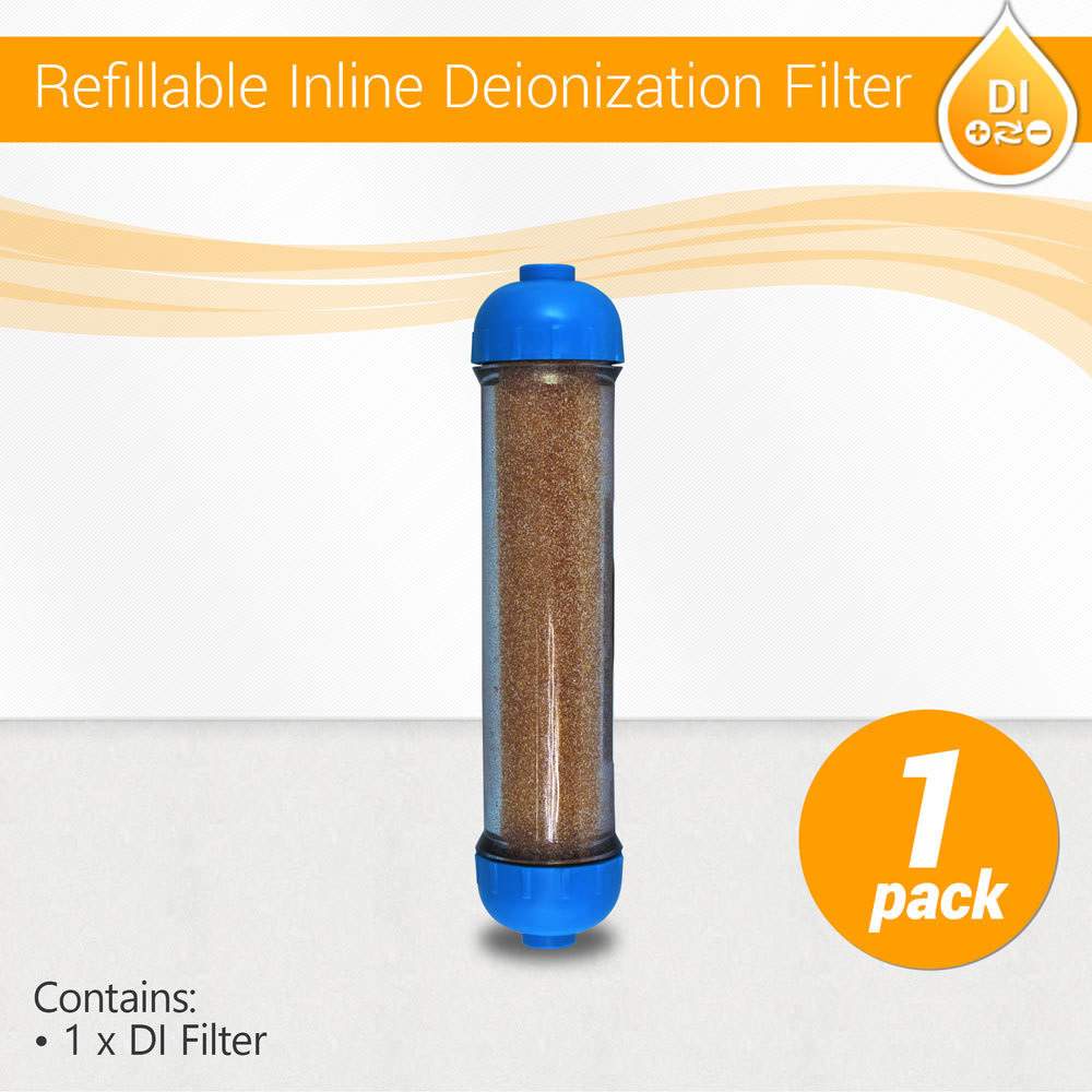 Mixed Bed Ion Exchange Resin 0 PPM Demineralization DI Filter Refillable Housing