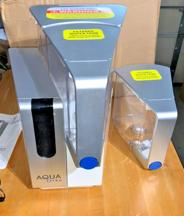 AquaTru Classic Countertop Water Filtration Purification w/ FILTERS & Extra Tank