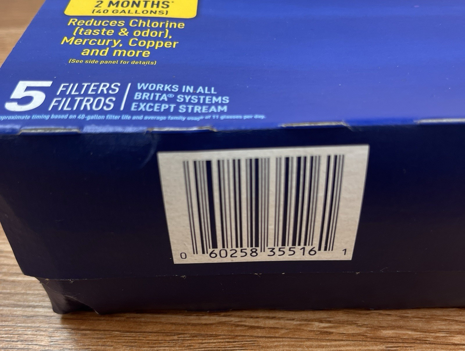 Genuine Brita Water Pitcher Standard Replacement Filters Pack of 5 NEW