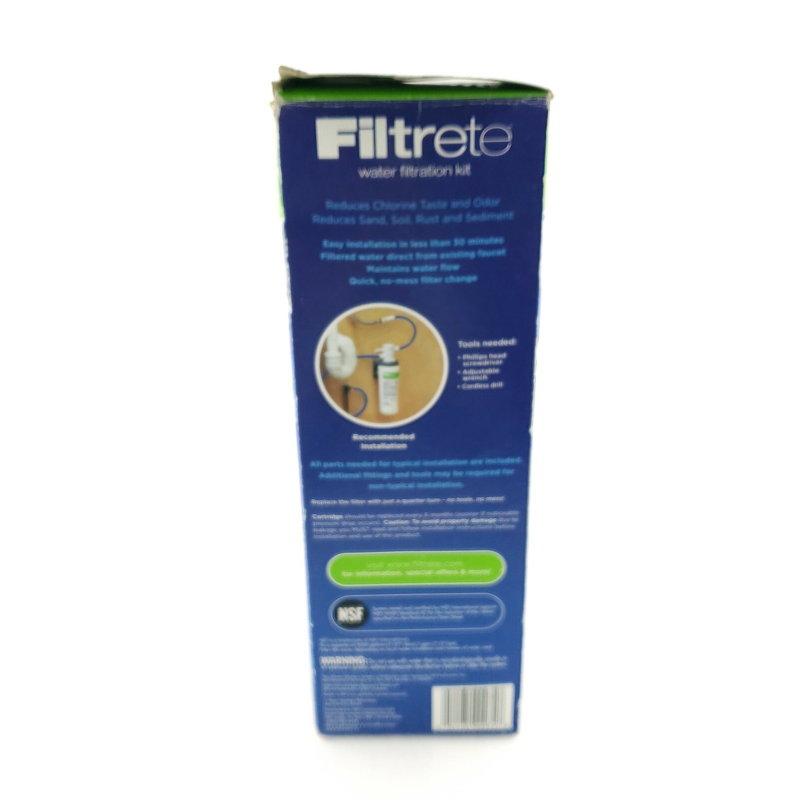 Filtrete Water Filtration Kit Easy Installation Under The Sink White USA Seller