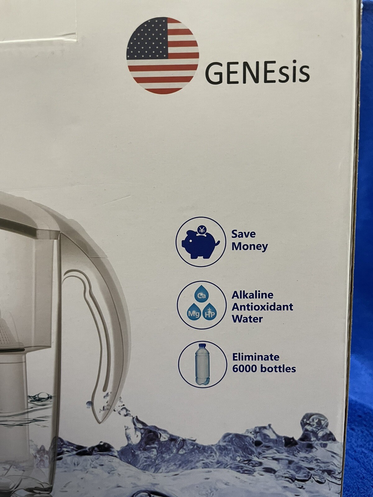 Genesis Water Filter Pitcher 2.5 L Alkaline Ionizer- 7 Stages.