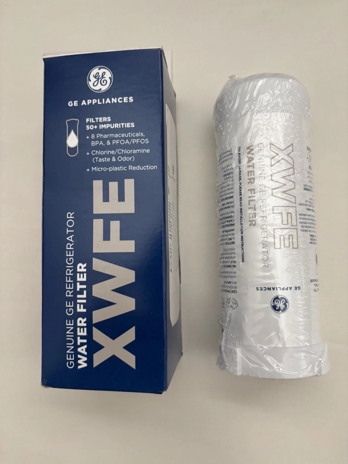 Genuine GE XWFE Refrigerator Water Filter (WITH CHIP) 100% Authentic! FREE SHIP!