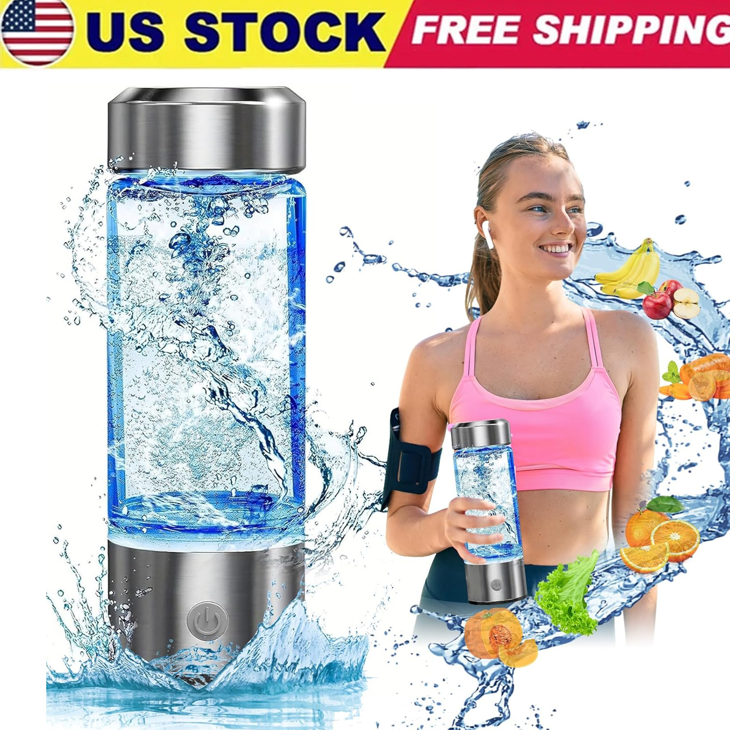 Portable Hydrogen Rich Water Cup NEW!! US SELLER!!