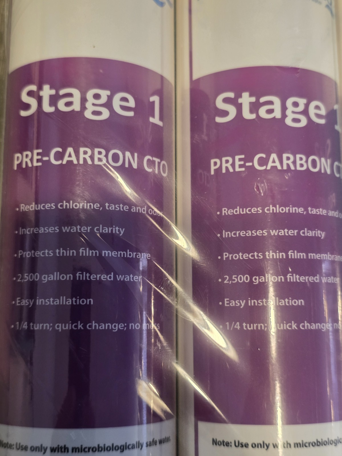 PureBlue 3-Stage 1:1 Reverse Osmosis Three-Pack Replacement Filters Sealed ! New