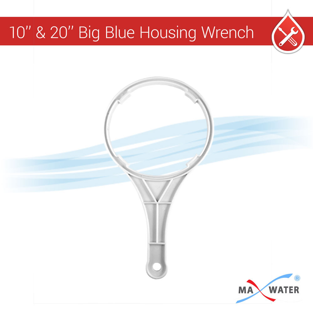 3 Stage 20″ x 4.5″ Big Blue Whole House Max Water Filter System 1″ 2 Gauges