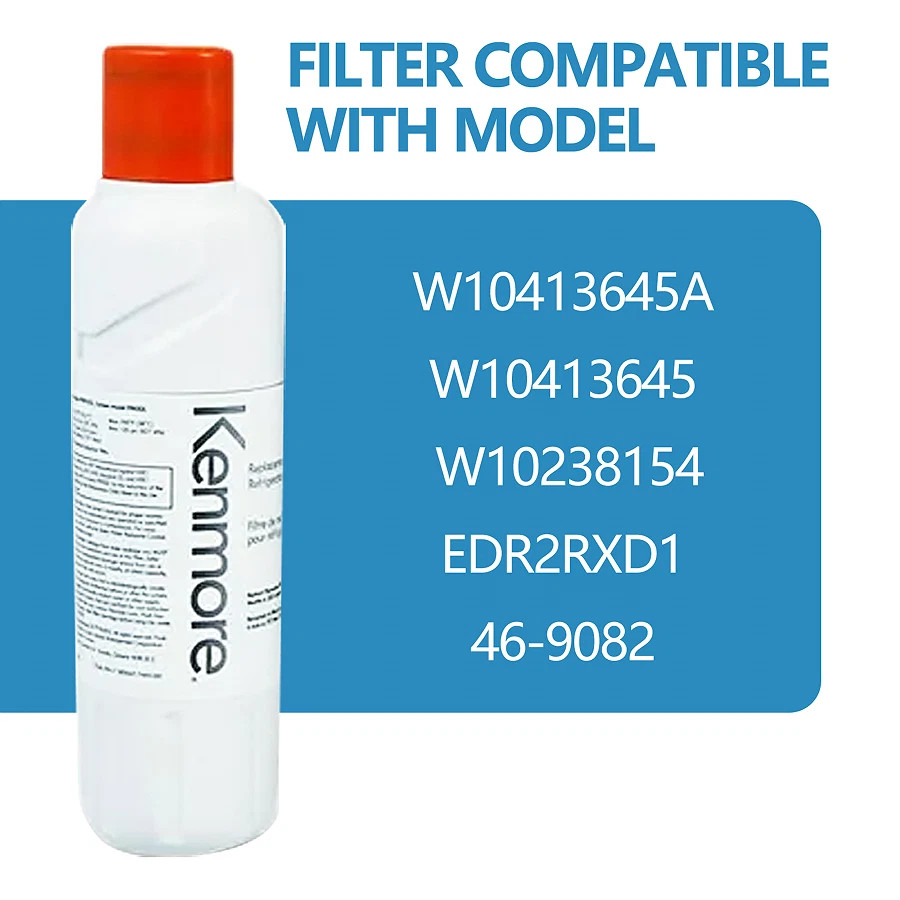 Kenmore 9082 Refrigerator Water Filter, Compatible with 46-9082 & 46-9903, 1-Pac