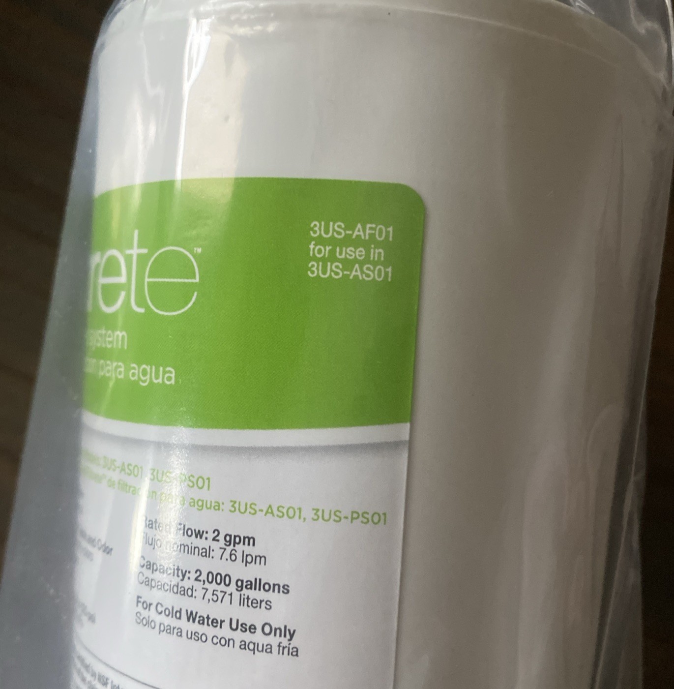 3M Filtrete 3US-AF01 Under Sink Replacement Filter Cartridge