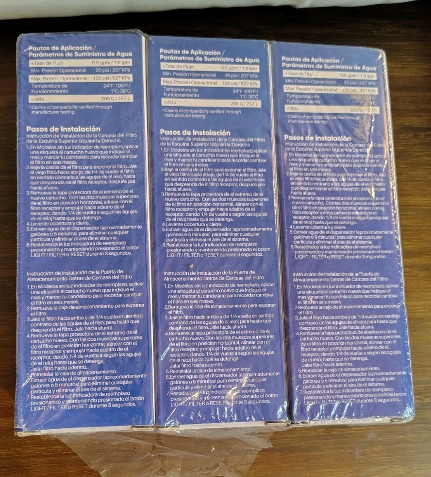 PurePlus RWF4700AC Refrigerator Water Filter 3 Pack LG/ Kenmore Read Description