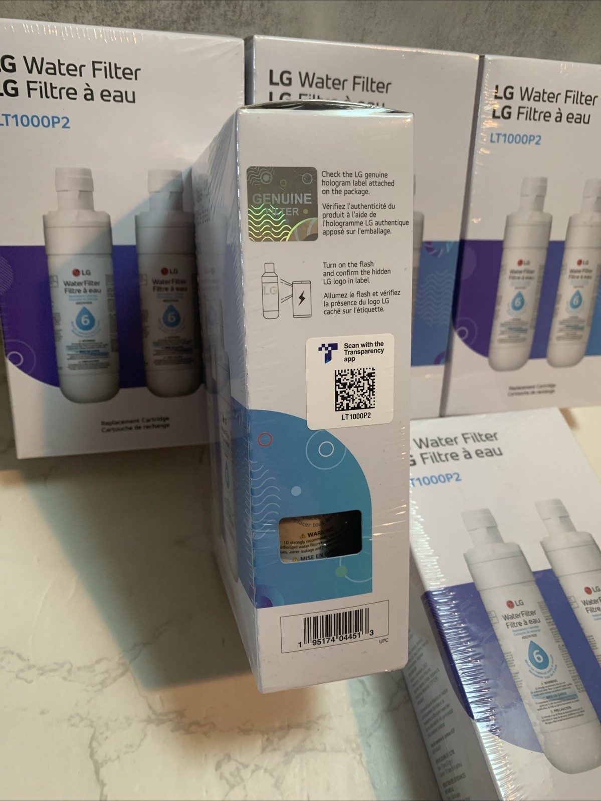 10 pack Genuine LG LT1000P2 Refrigerator Water Filter ADQ747935 **NEW SEALED**