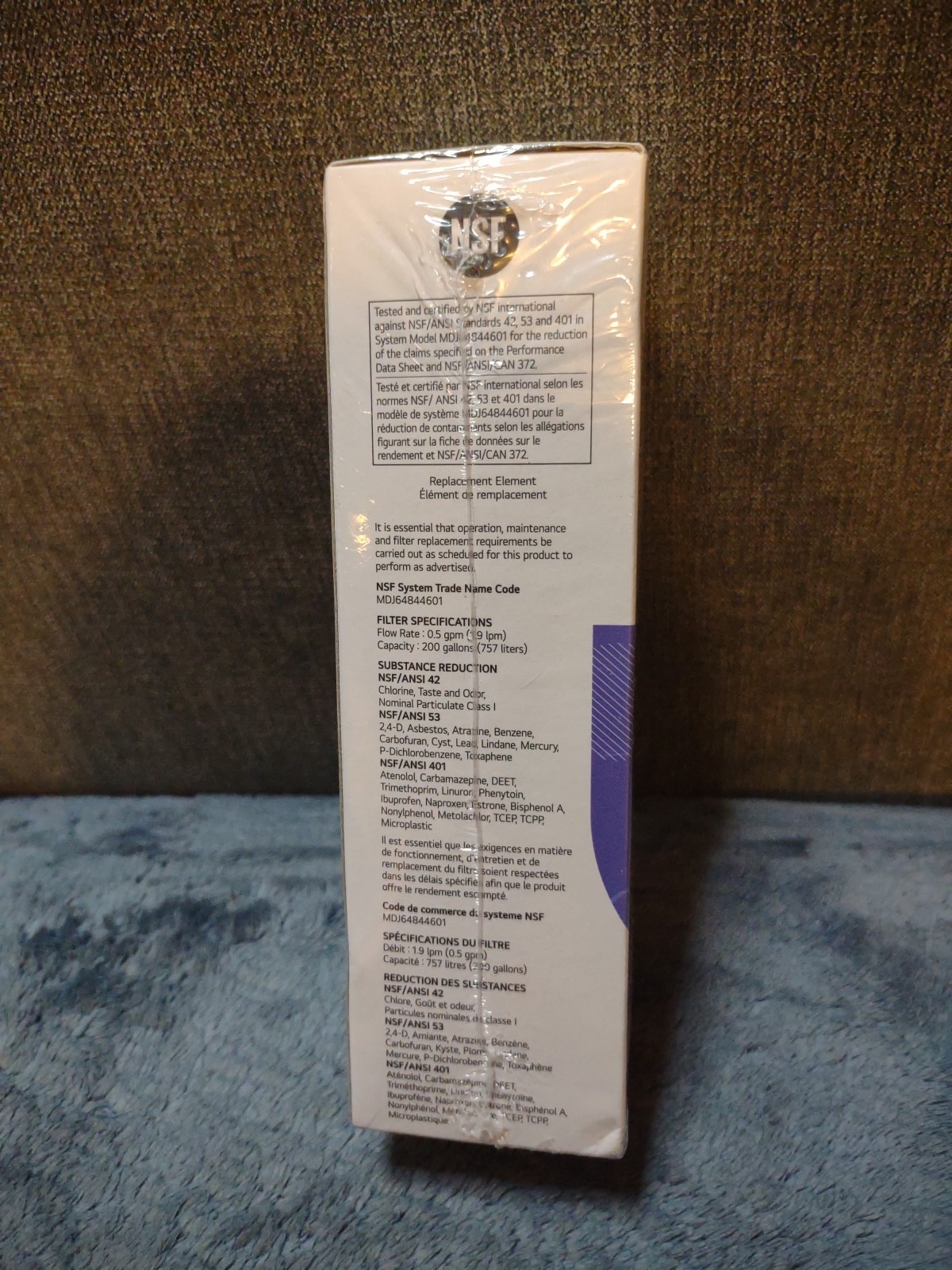 LG Refrigerator Water Ice Filter LT1000P LT1000PC LT1000PCS ADQ747935 Sealed