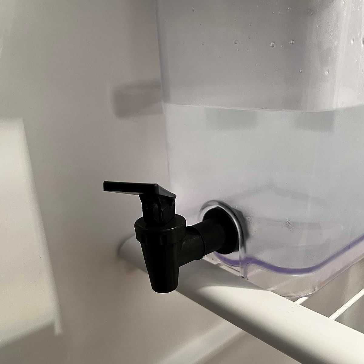 2 Pcs Replacement Cooler Faucet, Reusable Spigot Spout 8 Piece Set, Black