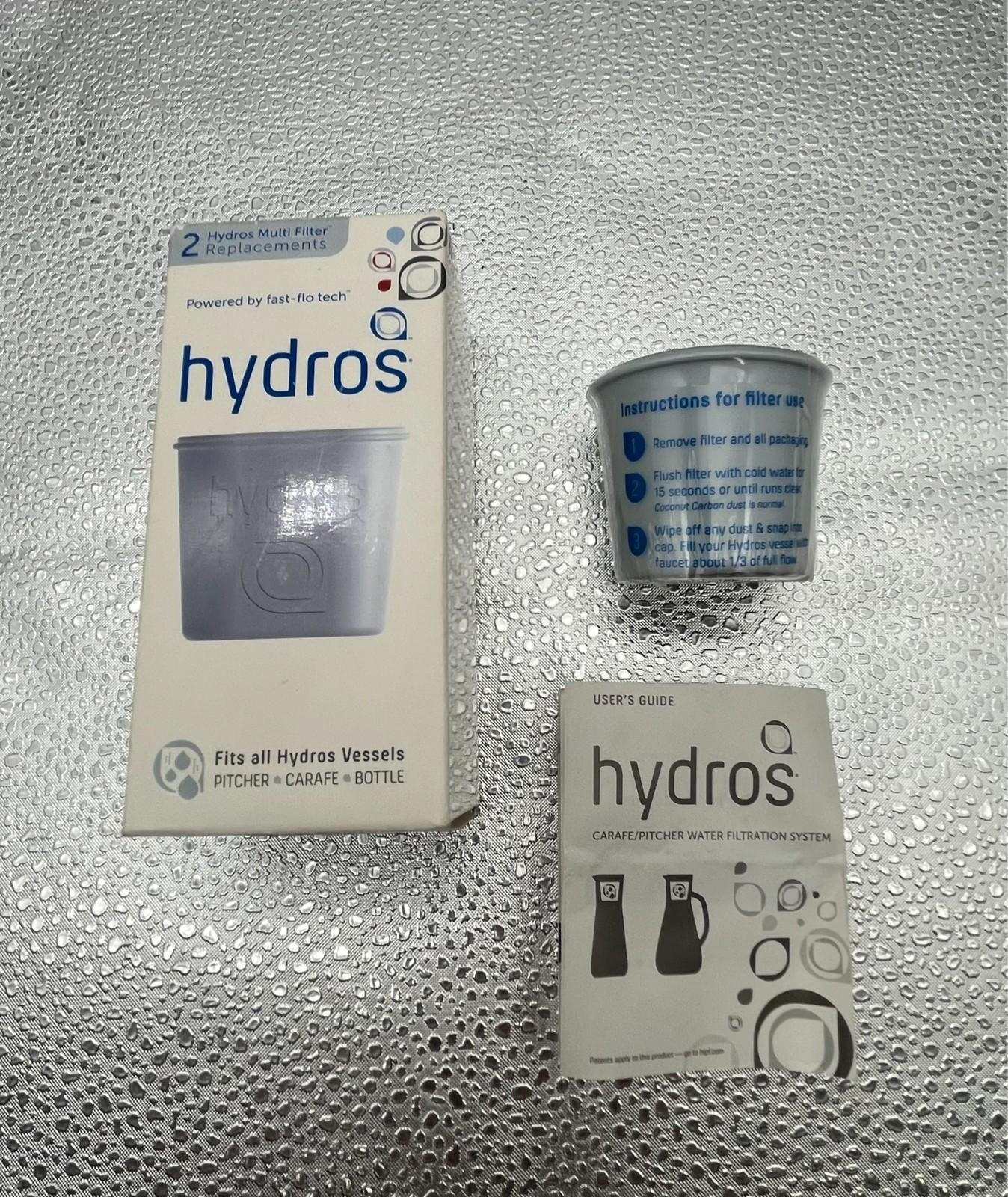 3 Hydros Multi Filter Replacements Water Fast-Flow – Fits all Hydros Vessels