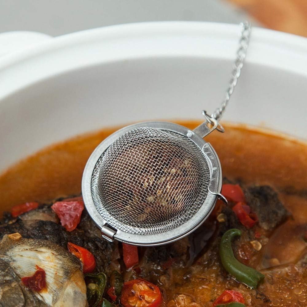 3pcs Stainless steel fine mesh seasoning ball kitchen soup spice stew filter …