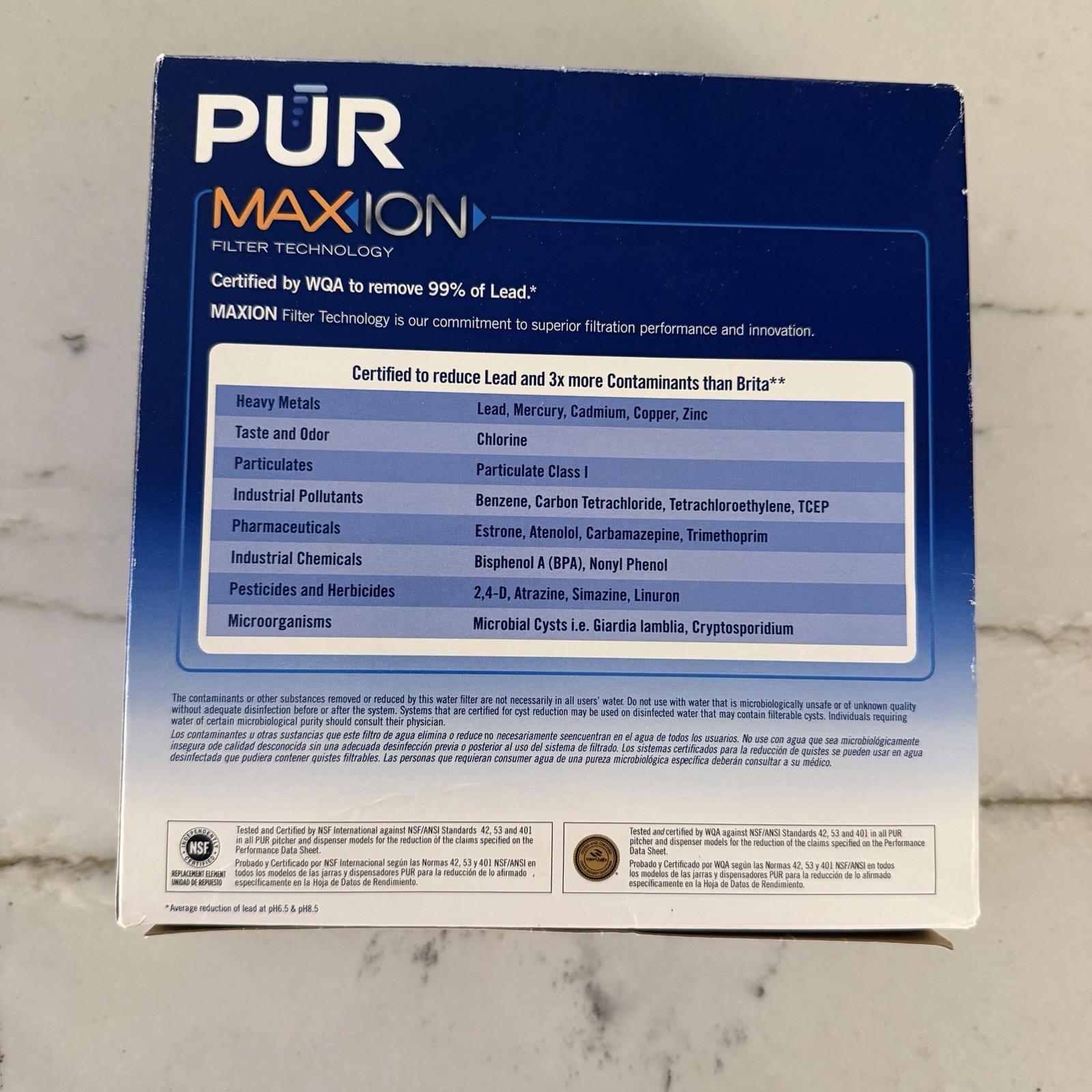 NEW PUR Max ion PPF951K 3X Replacement Filter 3 Count Blue Pitcher Dispenser