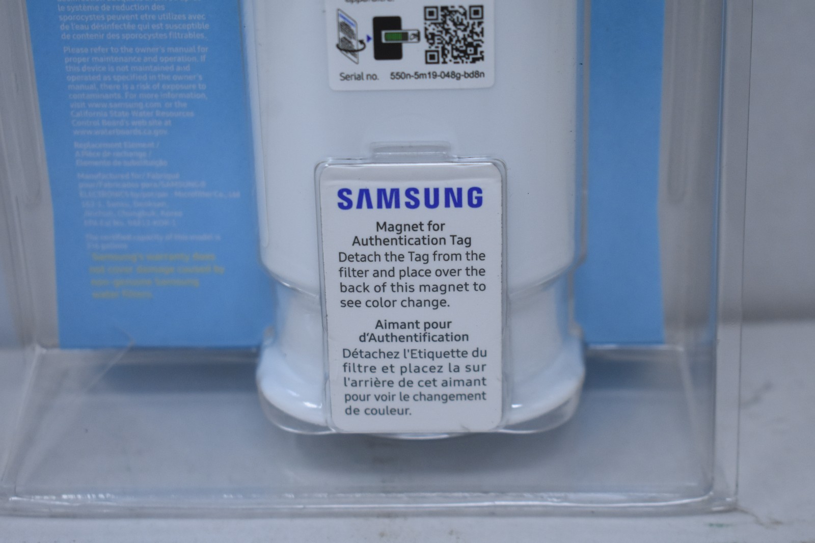 SAMSUNG Genuine HAF-QIN Refrigerator Water Filter for System DA97-08006C