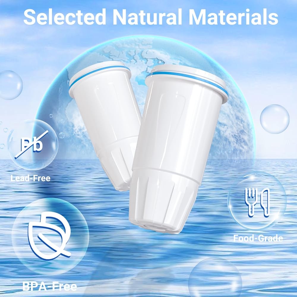 Water Filter Compatible with Zero Pitcher and Dispenser ZR-001 ZR-017 ZR-004 …