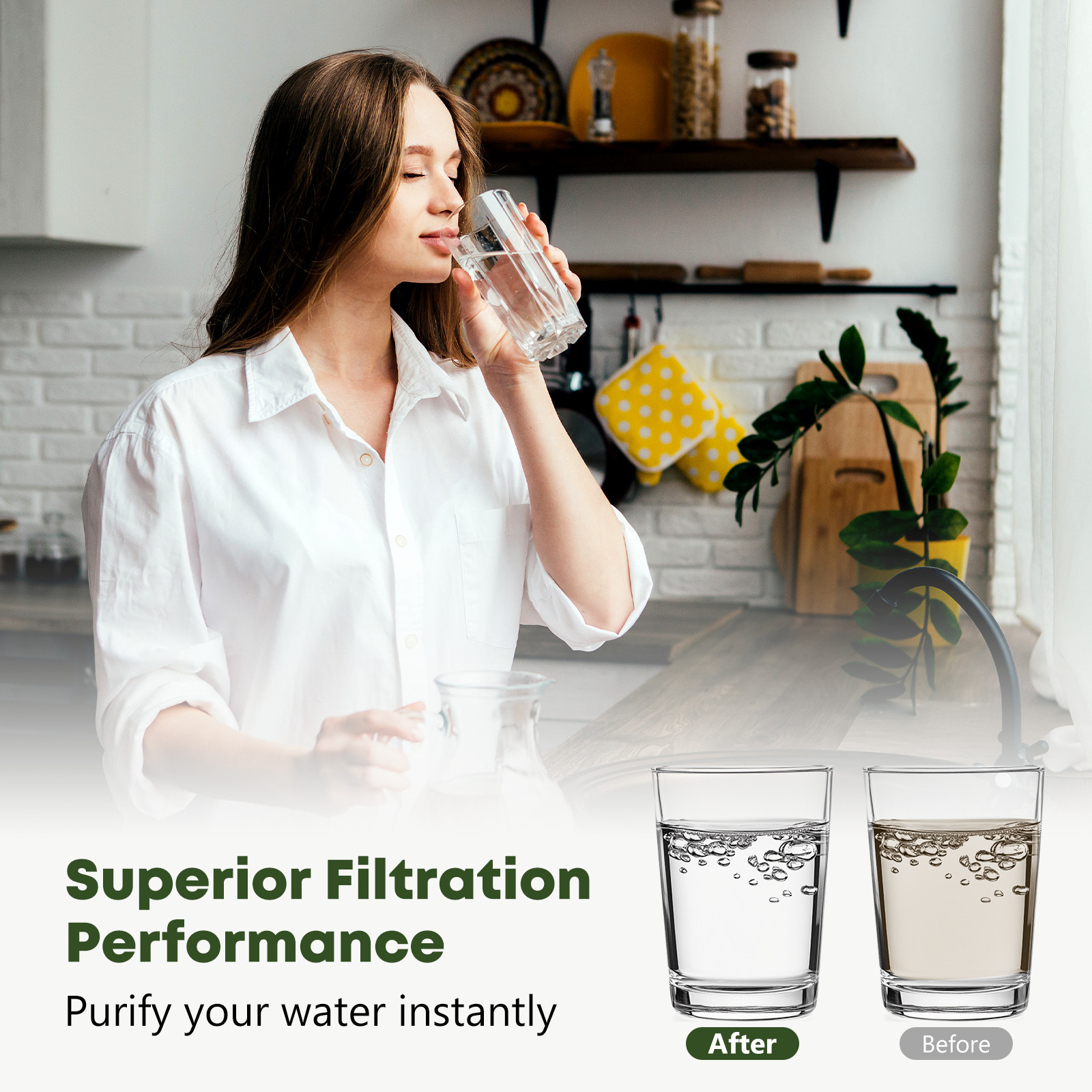 6 PACK New GE MWF MWFP GWF 46-9991 Smartwater Fridge Water Filter