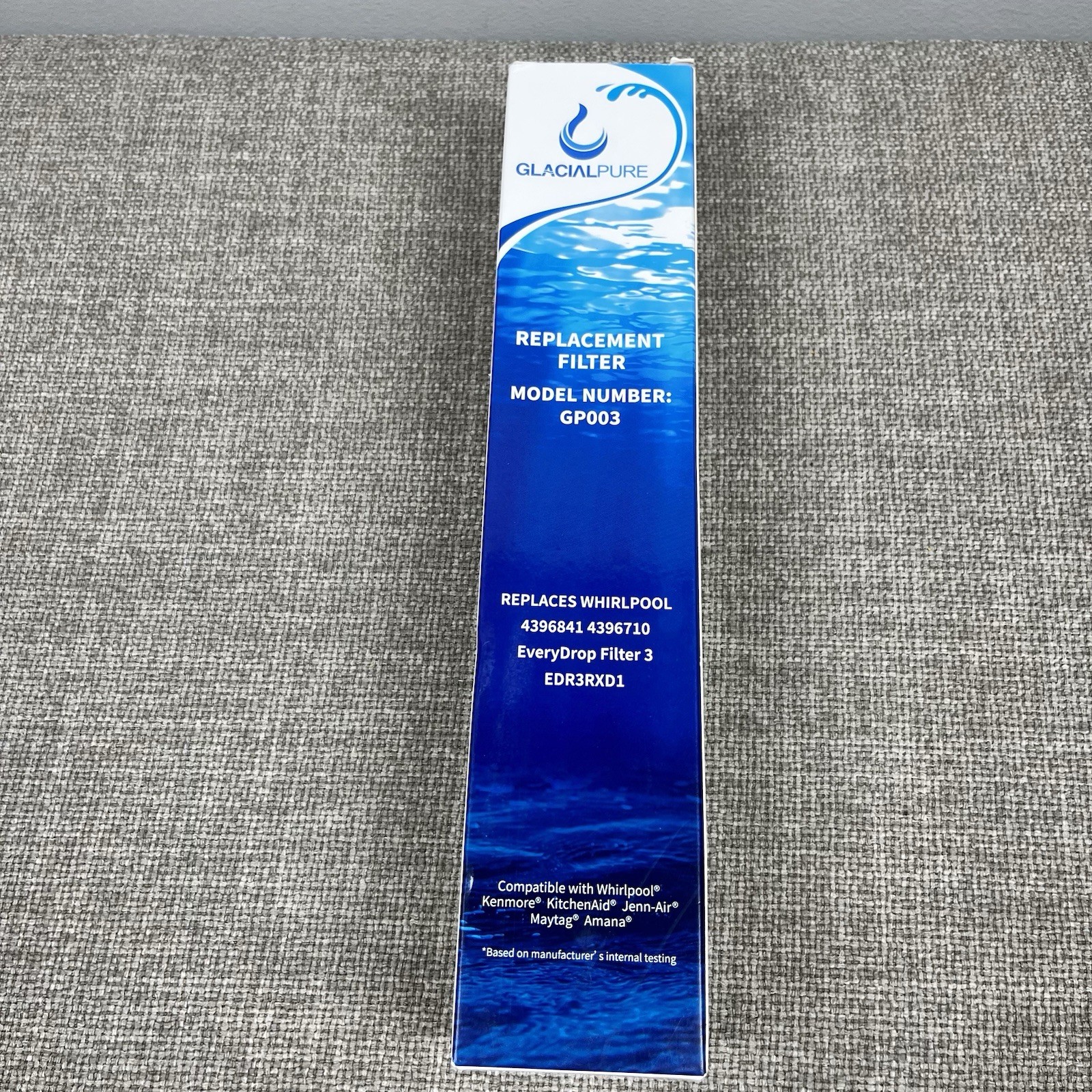 New In Box- Sealed Glacial Pure Replacement Refrigerator Filter Model GP003