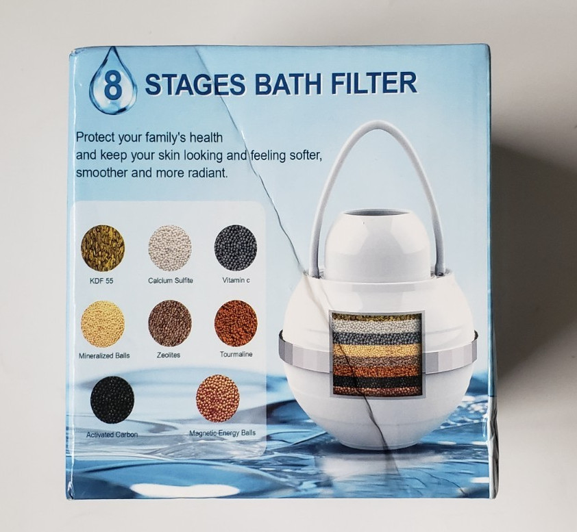 Bath Filter for Tub – Bathtub Water Filter for Softer Skin & Hair, 8 Stages