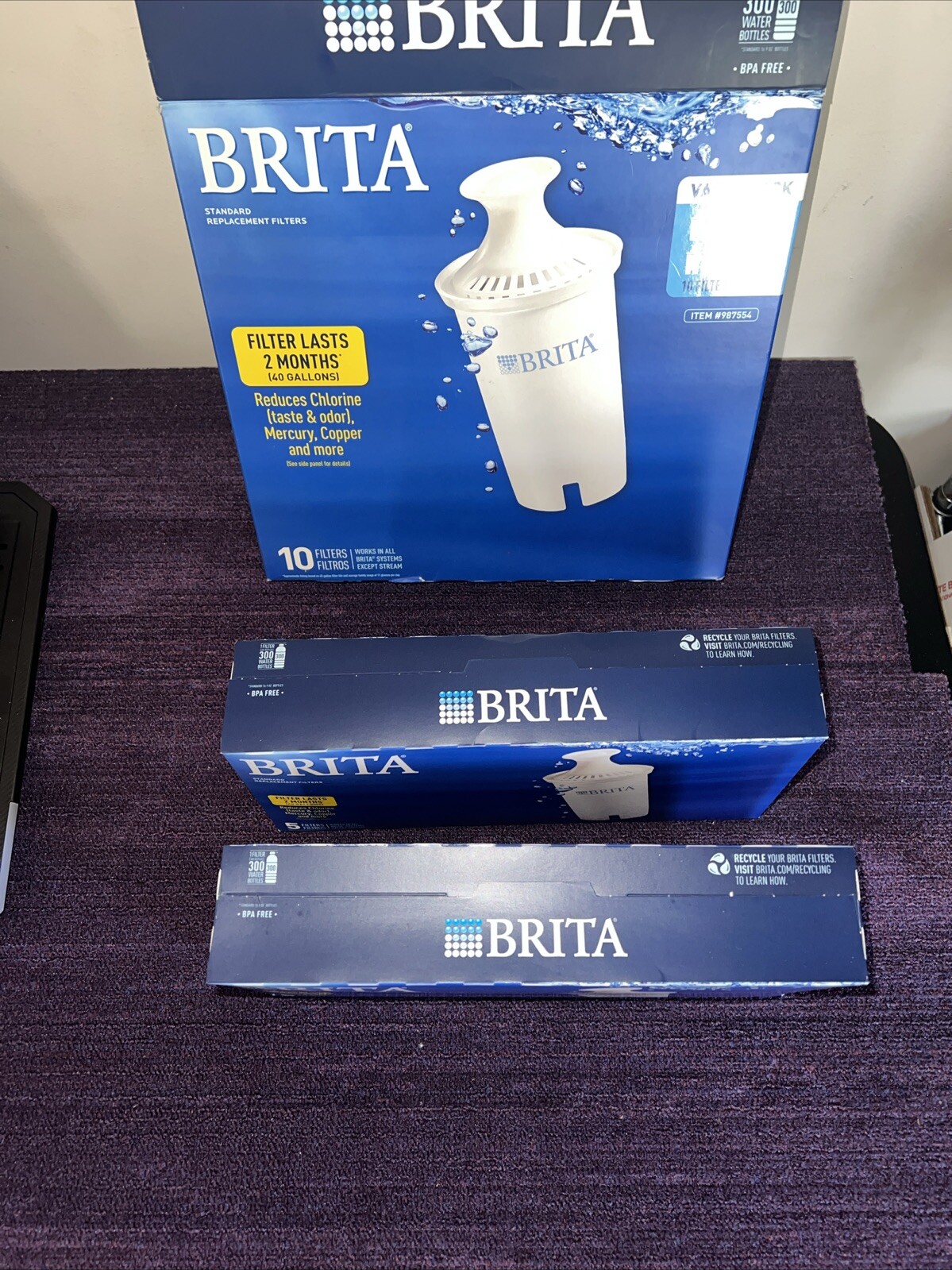 Brita Replacement Filters 10 Pack 987554 New – Free Shipping