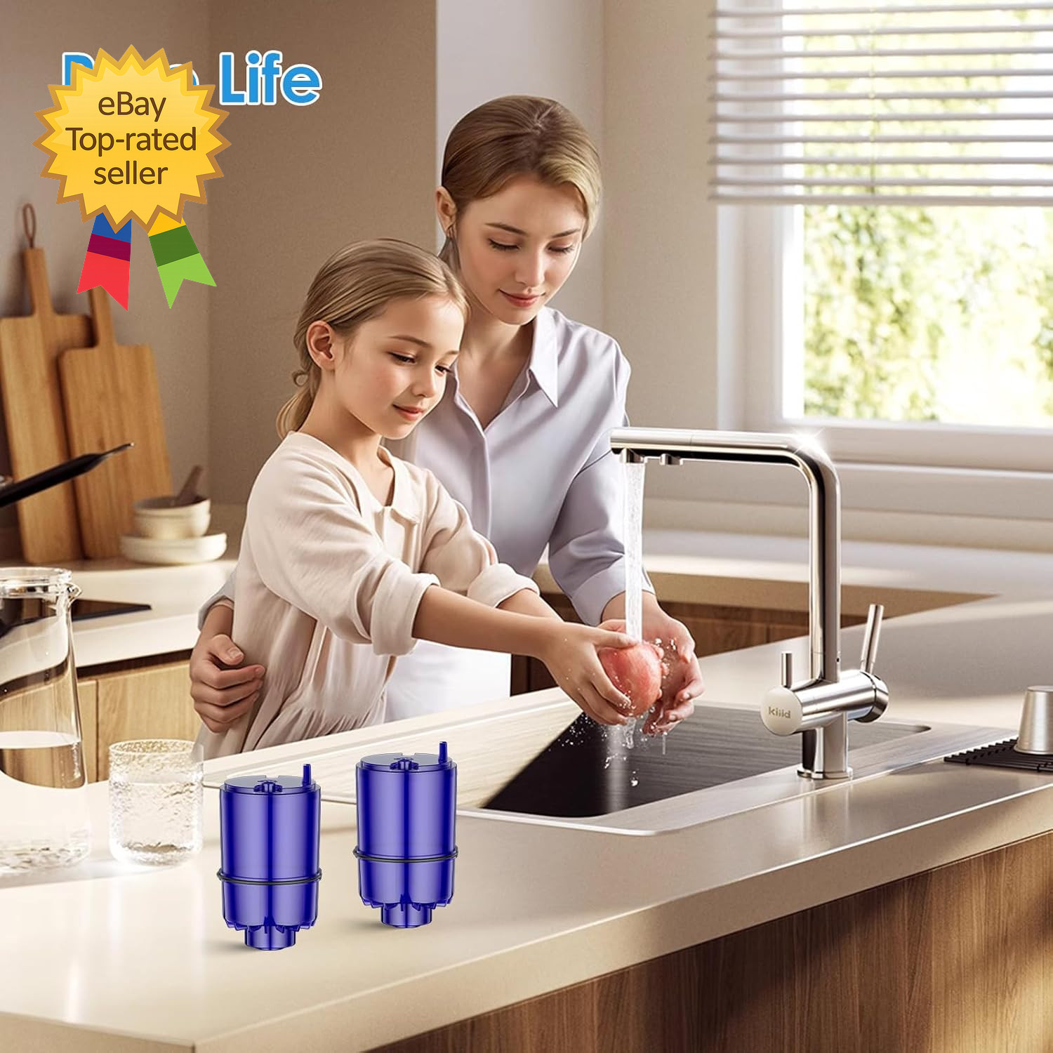 Faucet Water Filter Replacement Fit for All PUR for PUR plus Faucet Filtration S