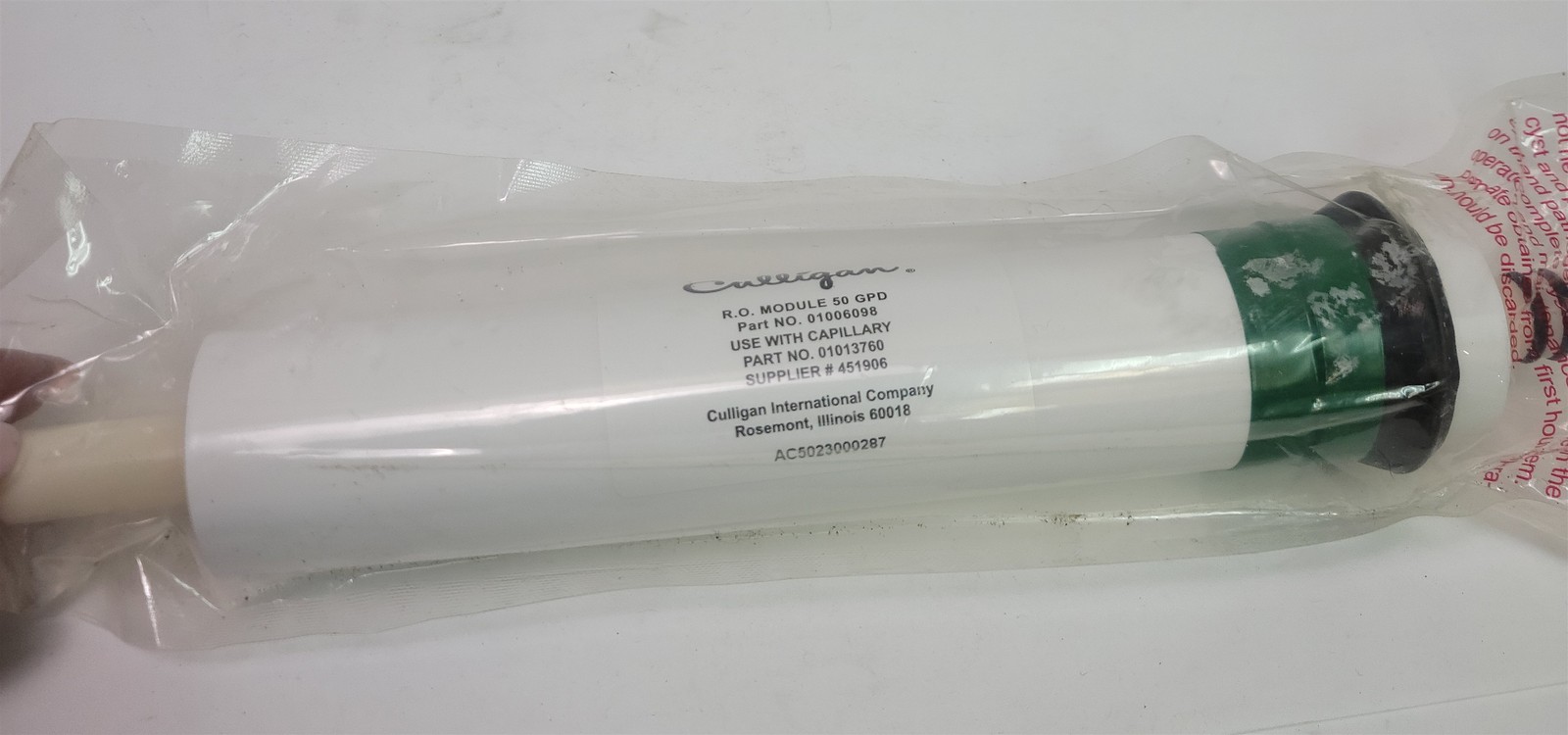 Culligan Reverse Osmosis 50 GPD Module 01006098 – New Surplus