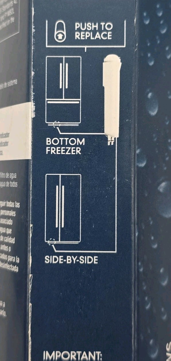 Refrigerator Replacement Filter 3 EDR3RXD1 P1WB2 L Sealed