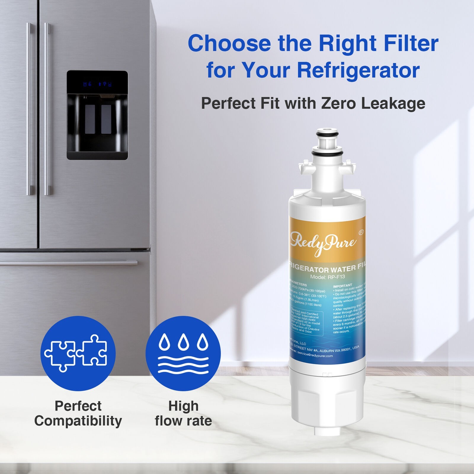 Refrigerator Water Filter Fit LG LT700P ADQ36006101 469690 LFX31935STReplacement