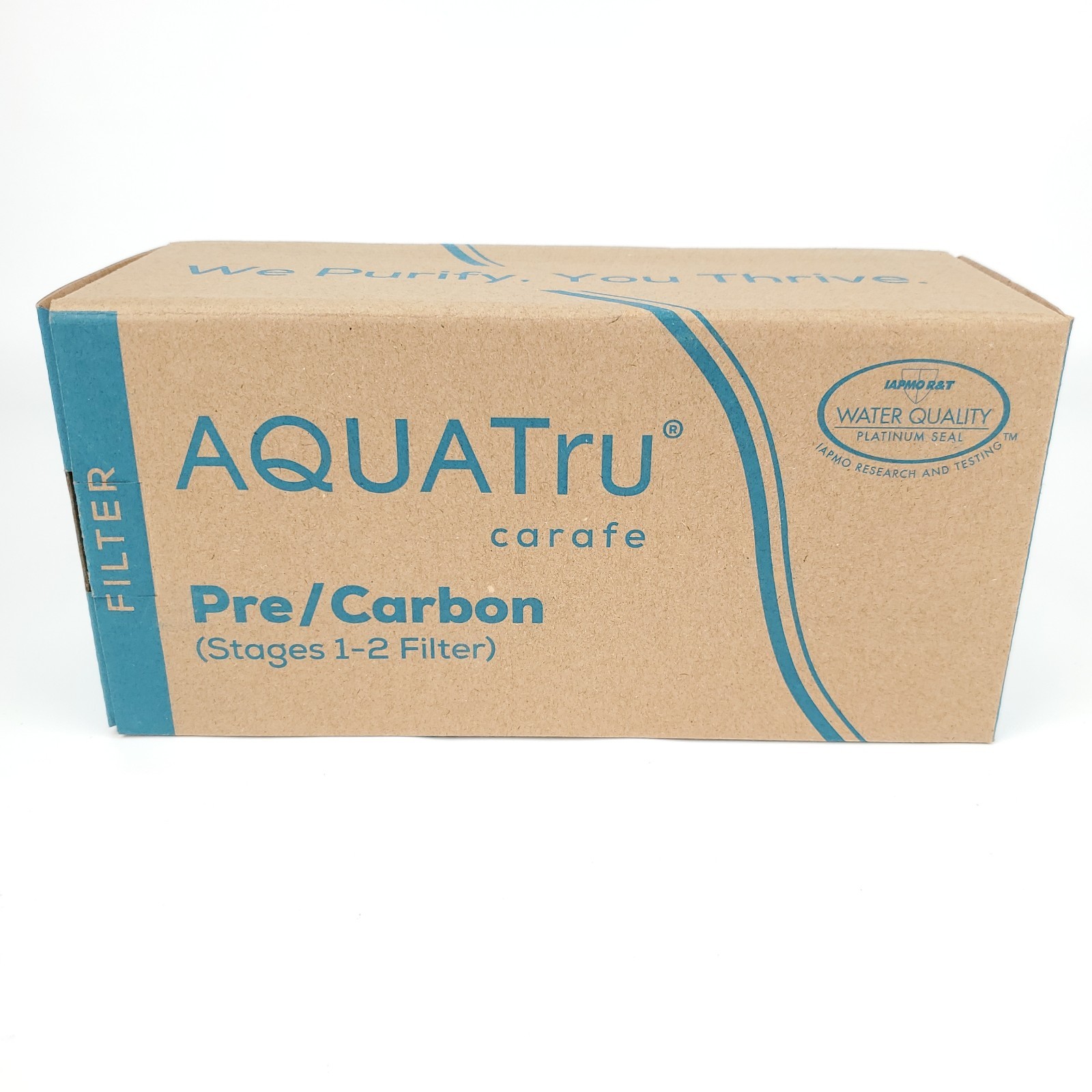 AQUA TRU Carafe AT100 2-Stage Pre/Carbon Filter Reduces Sand Silt Sediment New!