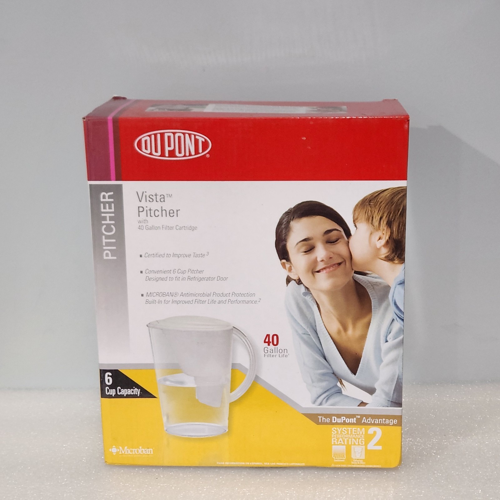 Dupont WFPT075X Vista Water Pitcher With 40 Gallon Filter Cartridge