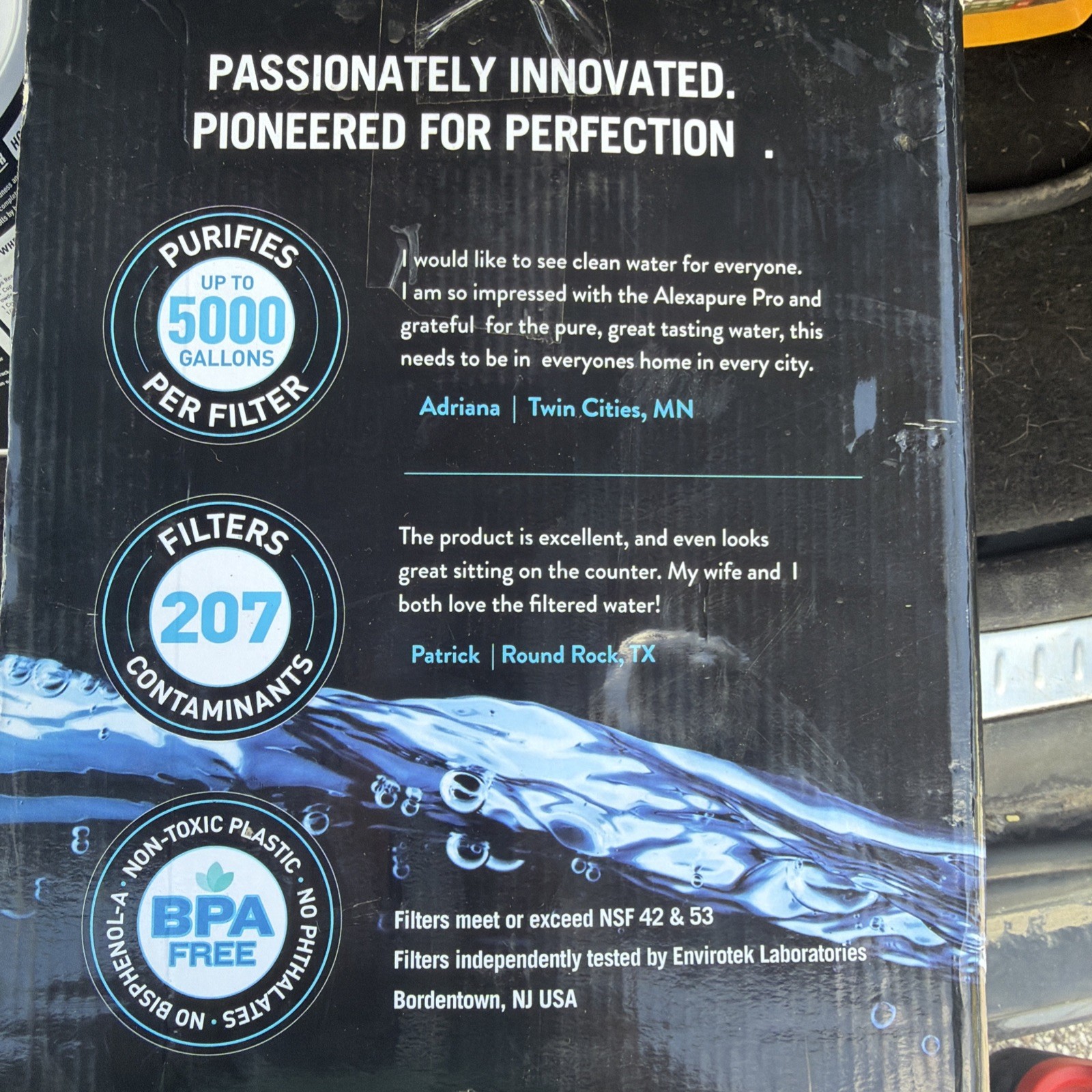 BRAND NEW Alexapure Pro Stainless Steel Water Filtration System Gravity Fed
