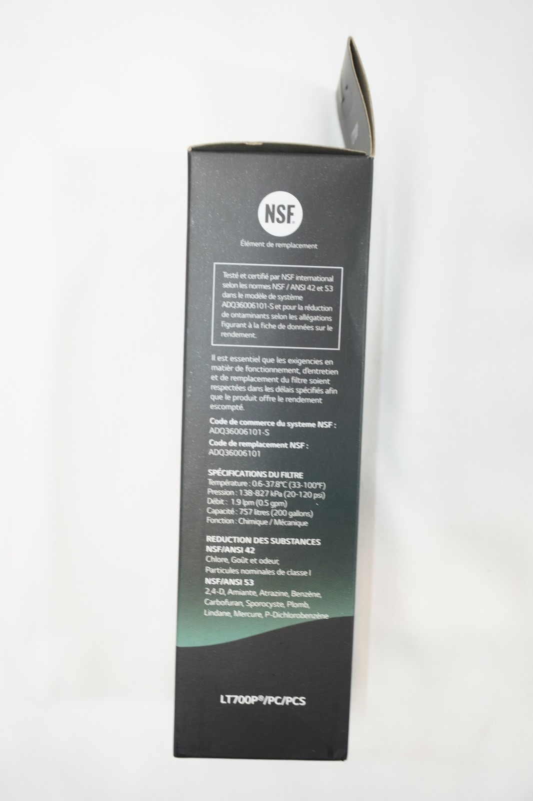 LG WATER FILTER REPLACEMENT CARTRIDGE LT700P/PC/PCS – PREOWNED **